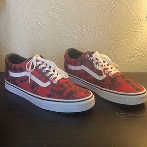 Men’s Red Tie-Dye Vans sneakers